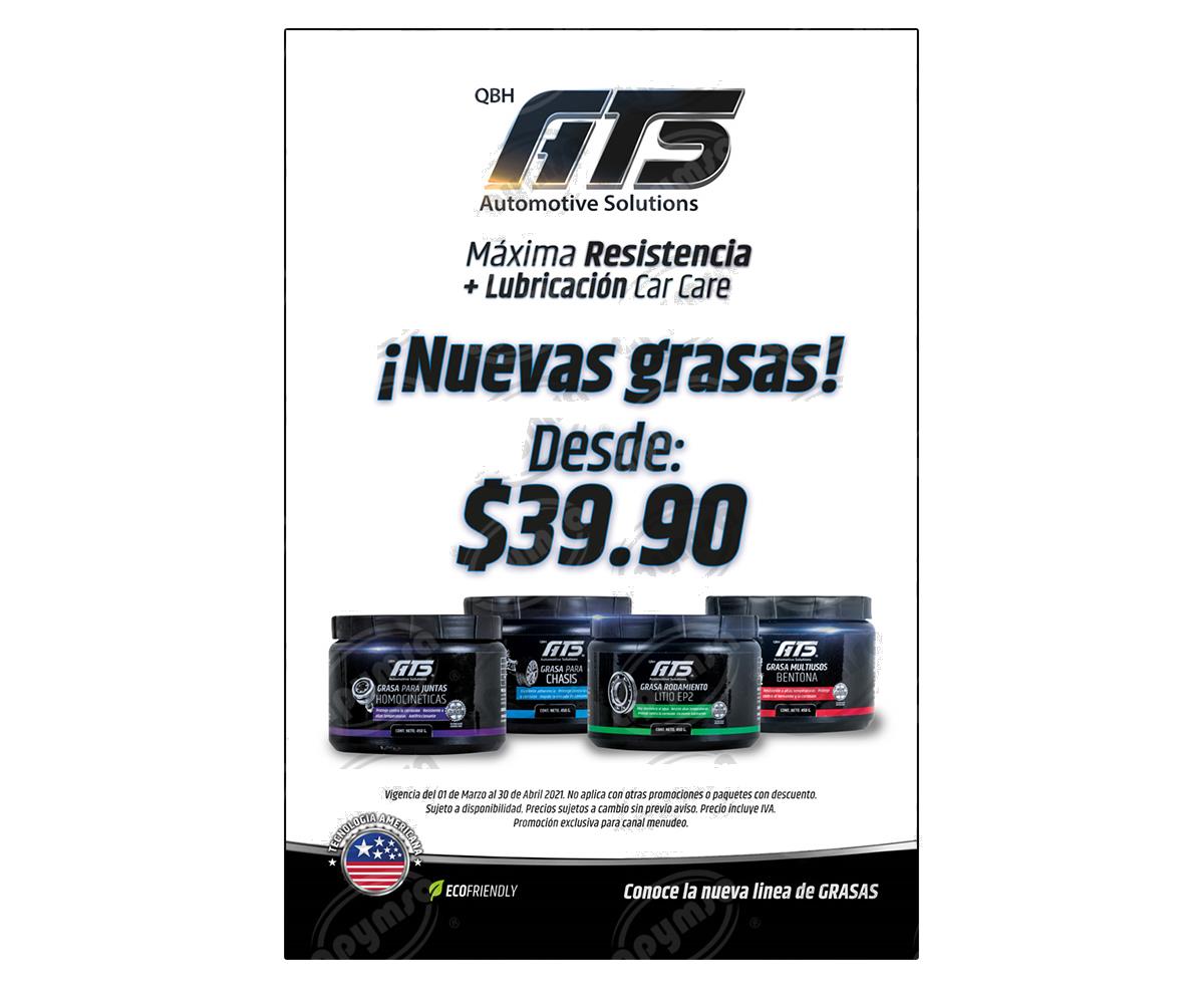 VINIL AUTOADHERIBLE PARA MOSTRADORES GRASAS ATS  (RETAIL) 