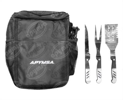 KIT PUBLICITARIO DE UTENSILIOS PARA BBQ CON HIELERA  (2021) 