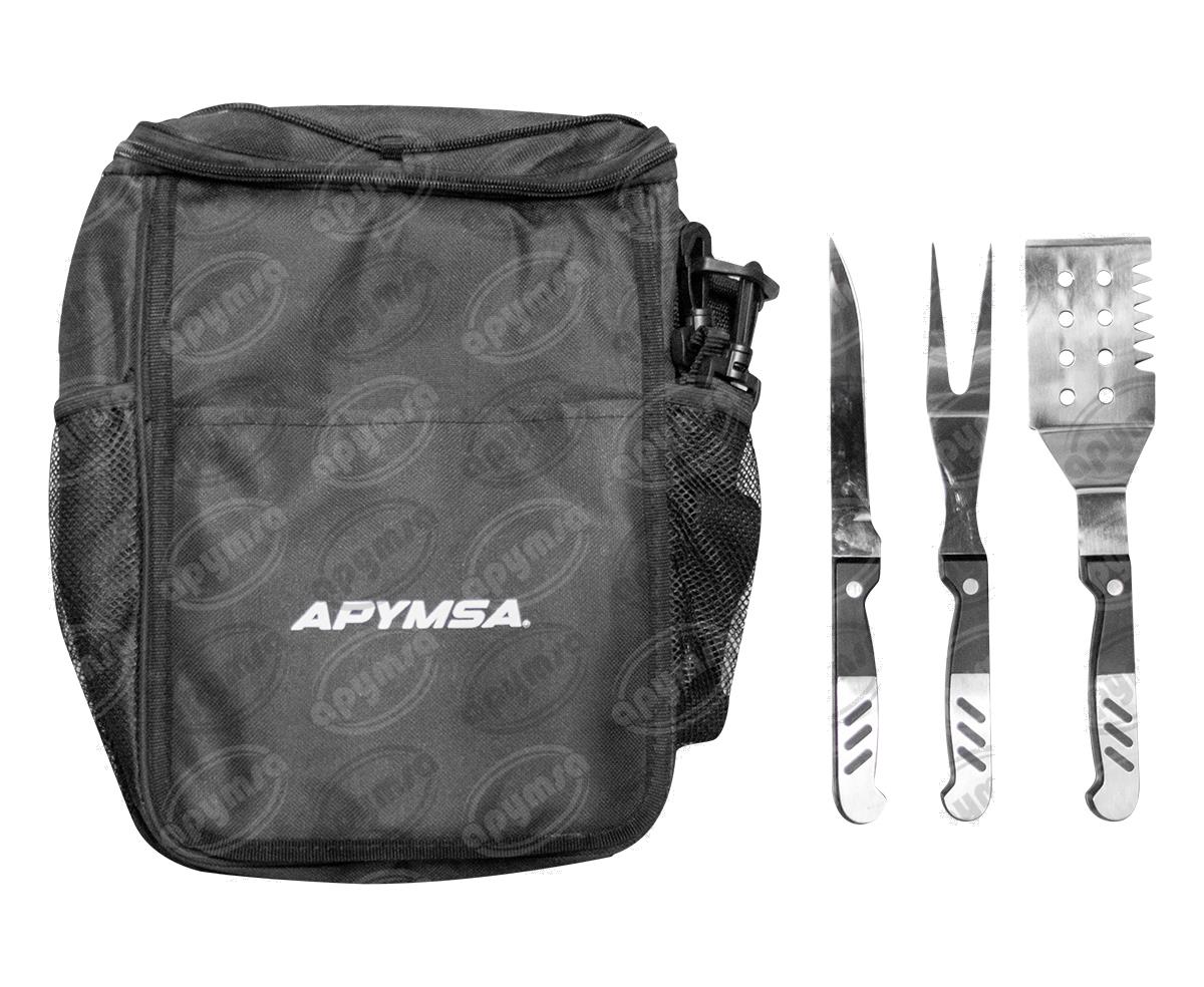 KIT PUBLICITARIO DE UTENSILIOS PARA BBQ CON HIELERA  (2021) 
