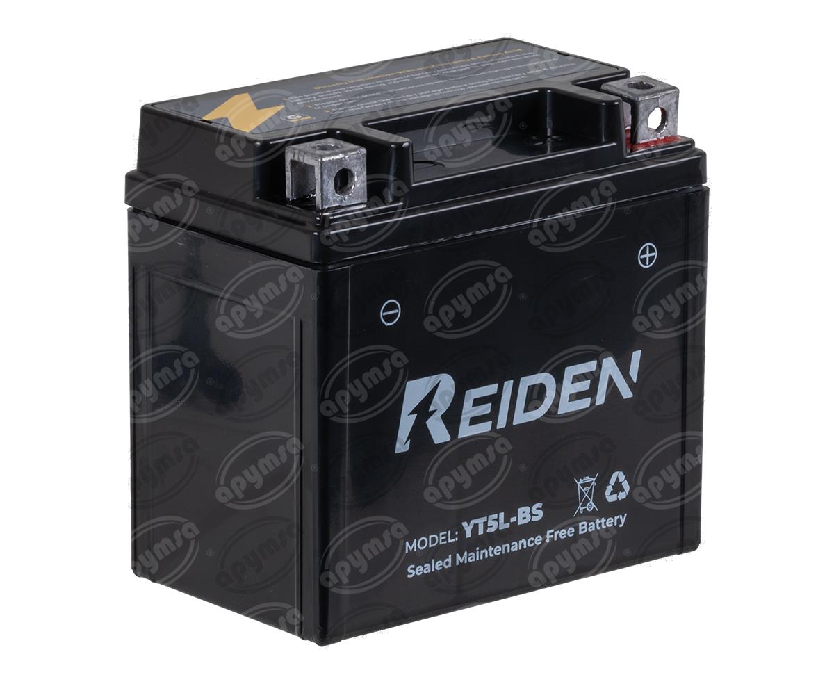 BATERIA MOTOCICLETA SELLADA LIBRE DE MANTENIMIENTO 12V REIDEN YT5L-BS 