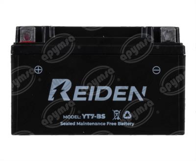 BATERIA MOTOCICLETA SELLADA LIBRE DE MANTENIMIENTO 12V REIDEN YT7-BS 