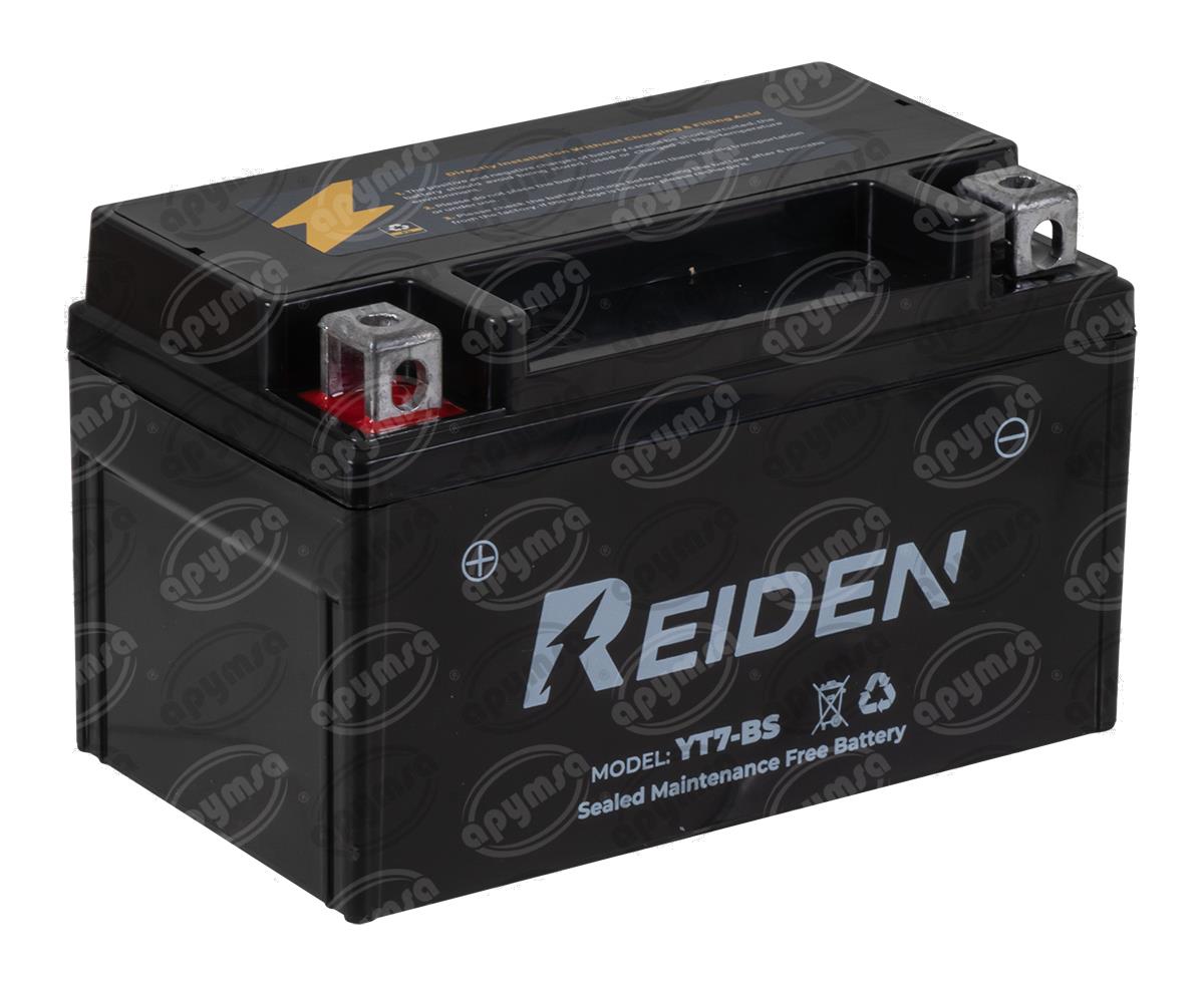BATERIA MOTOCICLETA SELLADA LIBRE DE MANTENIMIENTO 12V REIDEN YT7-BS 