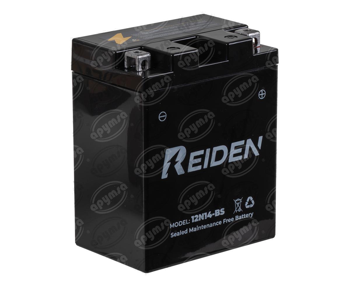 BATERIA MOTOCICLETA SELLADA LIBRE DE MANTENIMIENTO 12V REIDEN 12N14-BS 