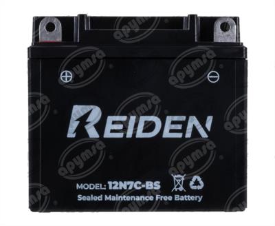 BATERIA MOTOCICLETA SELLADA LIBRE DE MANTENIMIENTO 12V REIDEN 12N7C-BS 