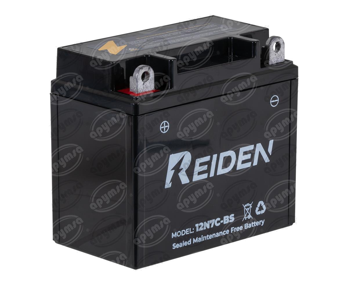 BATERIA MOTOCICLETA SELLADA LIBRE DE MANTENIMIENTO 12V REIDEN 12N7C-BS 
