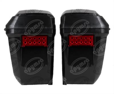 CAJA MOTOCICLETA TIPO ALFORJA ABS NEGRO VENDELL S-66 