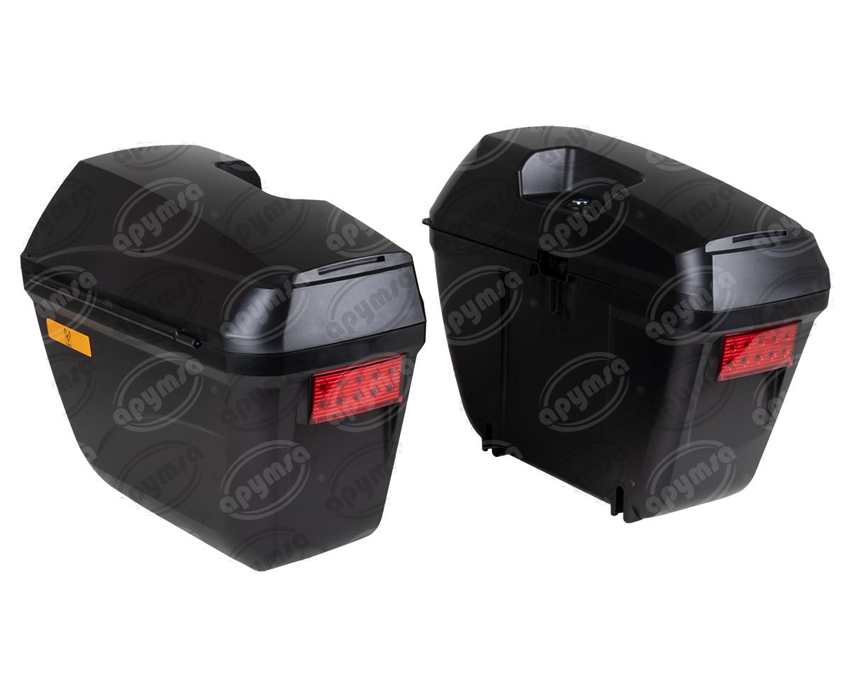 CAJA MOTOCICLETA TIPO ALFORJA ABS NEGRO VENDELL S-66 