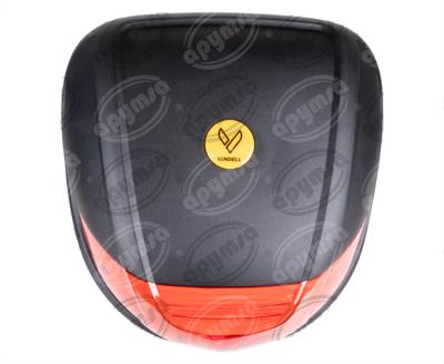 CAJA MOTOCICLETA 30L NEGRA/ROJO VENDELL YM-0830 