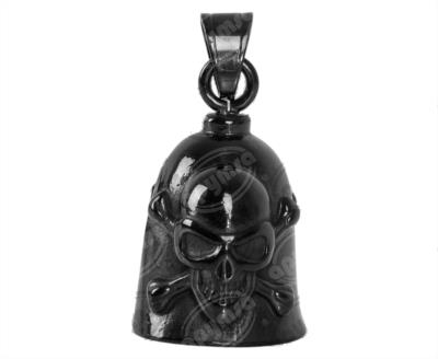 CAMPANA DECORATIVA NEGRA CALAVERA B VENDELL BIKER BELL 