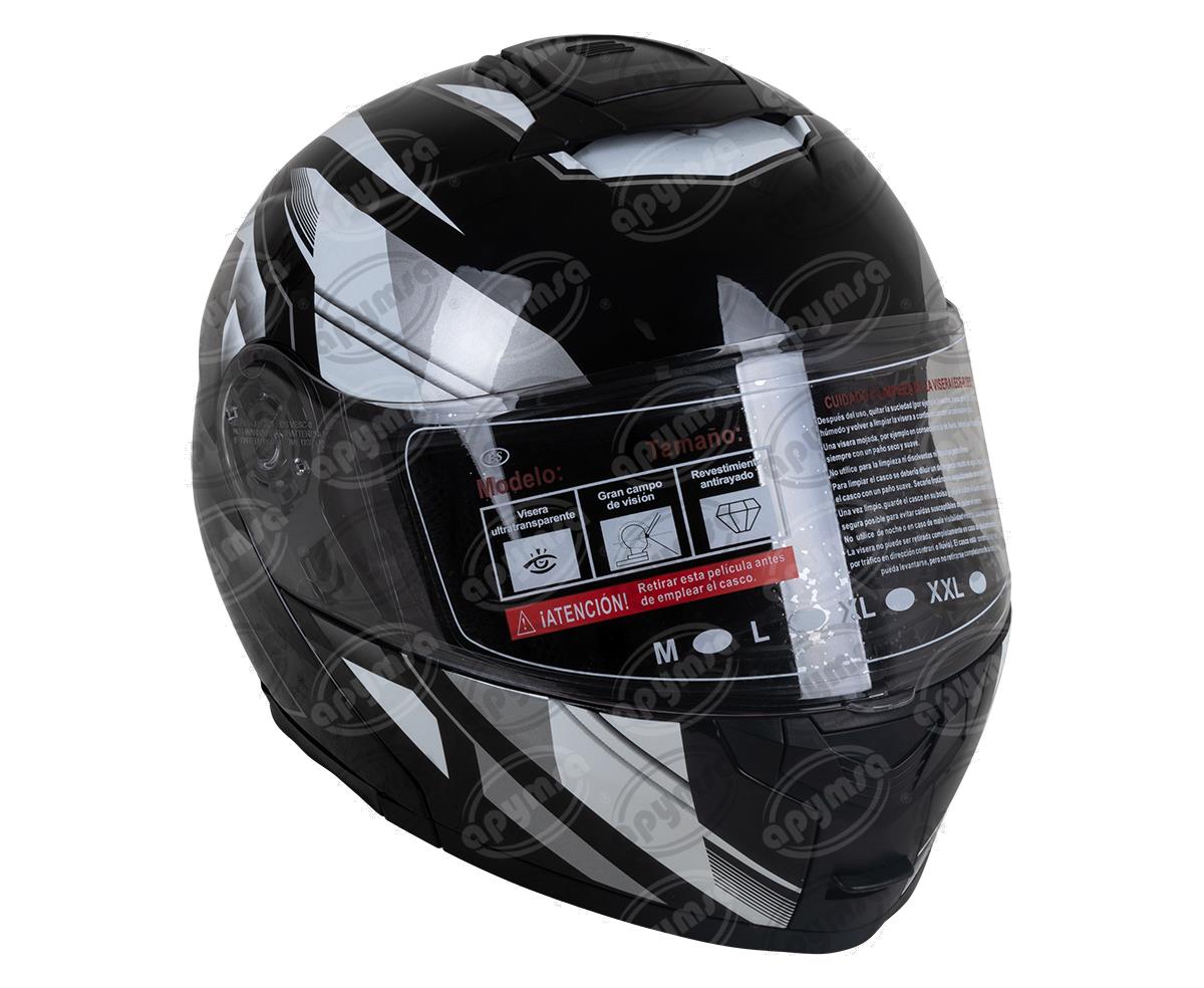 CASCO ABATIBLE DOBLE VISOR CON GRÁFICO OCEAN BLANCO TALLA "M" IMPORTADO 158 OCEAN WHITE (M) 