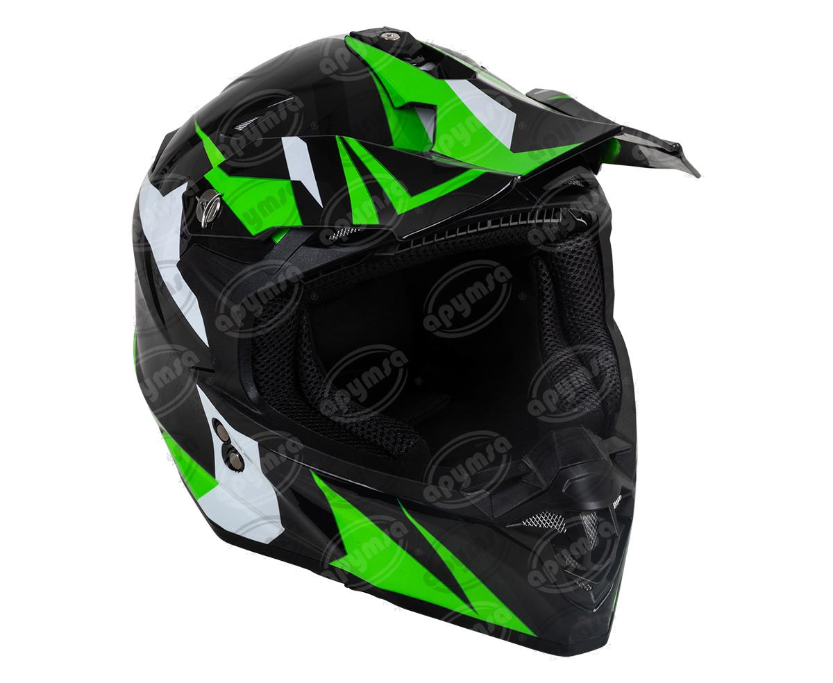 CASCO CROSS CON GRÁFICO MERCURY VERDE TALLA "L" IMPORTADO 216 MERCURY GREEN (L) 