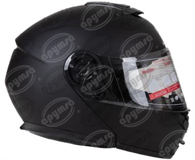 CASCO ABATIBLE DOBLE VISOR NEGRO MATE TALLA "M" VENDELL MOD, HS 159 PLUS FLIP UP 