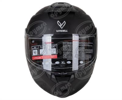 CASCO ABATIBLE DOBLE VISOR NEGRO MATE TALLA "M" VENDELL MOD, HS 159 PLUS FLIP UP 