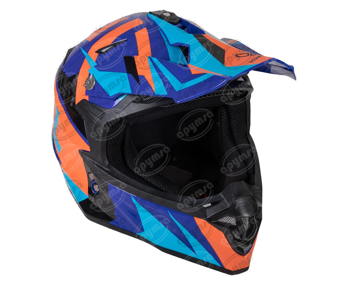 CASCO CROSS MERCURY ROJO TALLA "M" VENDELL MOD. 216 CROSS 