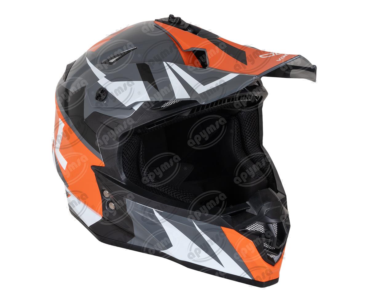 CASCO CROSS INTREPID NEGRO/ROJO M VENDELL 217 