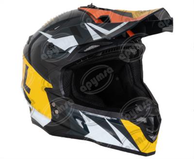 CASCO CROSS INTREPID NEGRO/AMARILLO XL VENDELL 217 