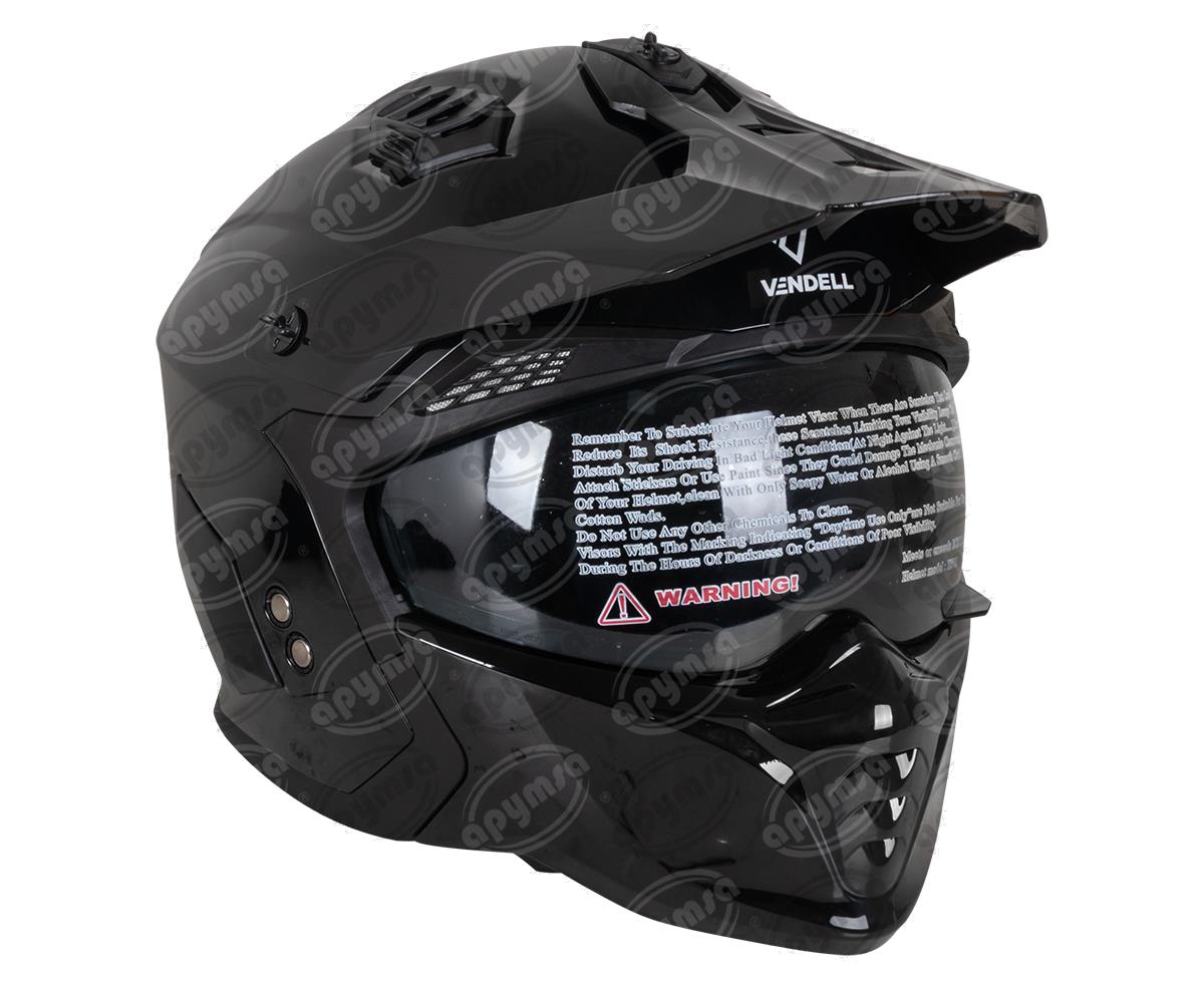 CASCO DESMONTABLE COMBAT NEGRO M VENDELL 711 