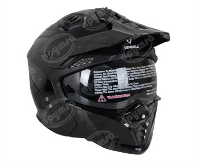 CASCO DESMONTABLE COMBAT NEGRO XXL VENDELL 711 
