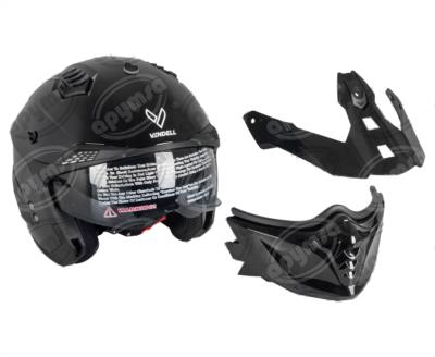 CASCO DESMONTABLE COMBAT NEGRO XXL VENDELL 711 