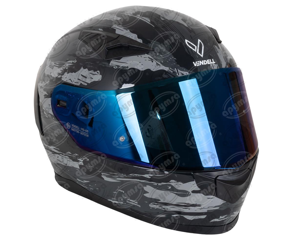 CASCO CERRADO DOBLE VISOR MILITAR XL VENDELL 129 