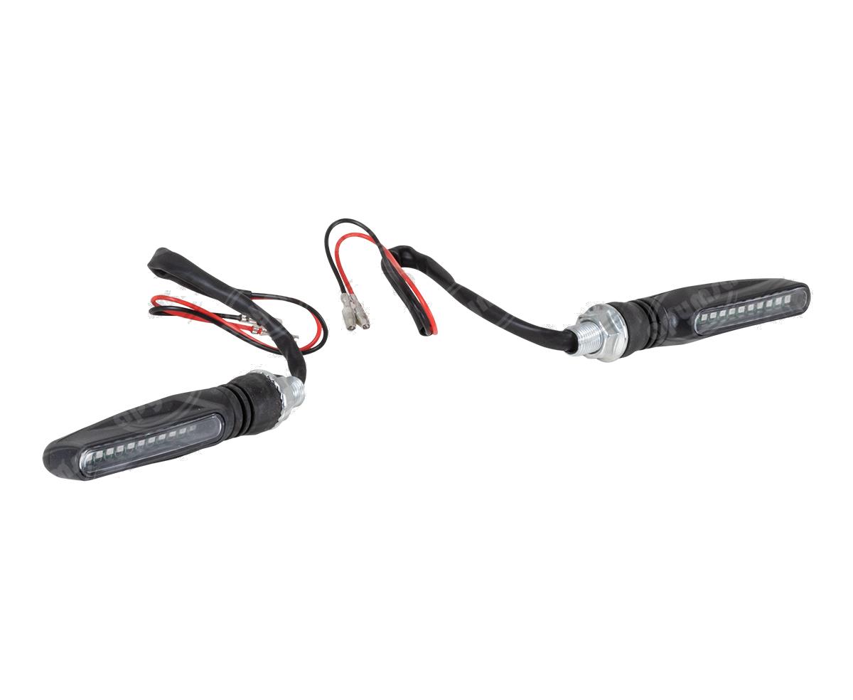 DIRECCIONAL LED MOTOCICLETA ROJO 12V (JUEGO 2 PZAS) VENDELL ZXD-20 RED 