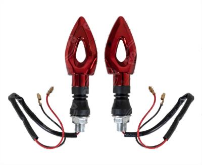 DIRECCIONAL LED MOTOCICLETA ROJO 12V (JUEGO 2 PZAS) VENDELL ZXD-14 SHELL RED 