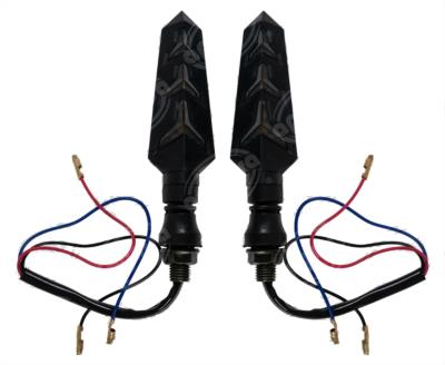 DIRECCIONAL LED MOTOCICLETA DELANTERA/TRASERA AMBAR (JUEGO 2 PZAS) 12V VENDELL P-09S 