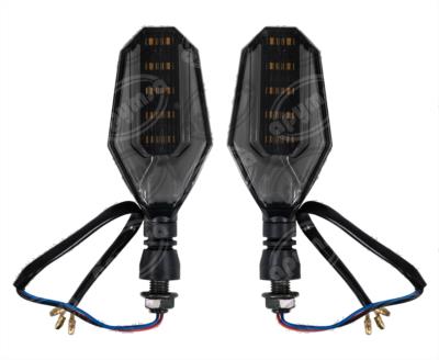 DIRECCIONAL LED MOTOCICLETA DELANTERA/TRASERA GRANDE AMBAR (JUEGO 2 PZAS) 12V VENDELL P-19 