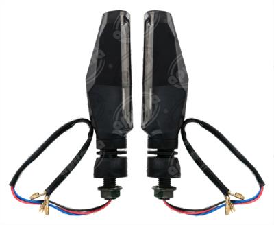 DIRECCIONAL LED MOTOCICLETA DELANTERA/TRASERA GRANDE AMBAR (JUEGO 2 PZAS) 12V VENDELL P-19 