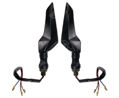 DIRECCIONAL LED MOTOCICLETA DELANTERA/TRASERA ALA AMBAR-AZUL (JUEGO 2 PZ) 12V VENDELL  P-33B 