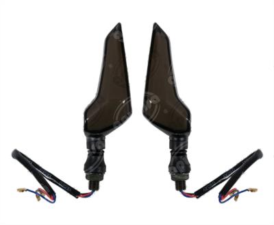 DIRECCIONAL LED MOTOCICLETA DELANTERA/TRASERA ALA AMBAR-ROJO (JUEGO 2 PZ) 12V VENDELL  P-33R 