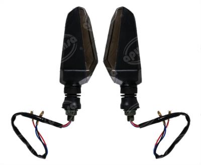 DIRECCIONAL LED MOTOCICLETA DELANTERA/TRASERA ALA AMBAR-BLANCO (JUEGO 2PZ) 12V VENDELL  P-33W 