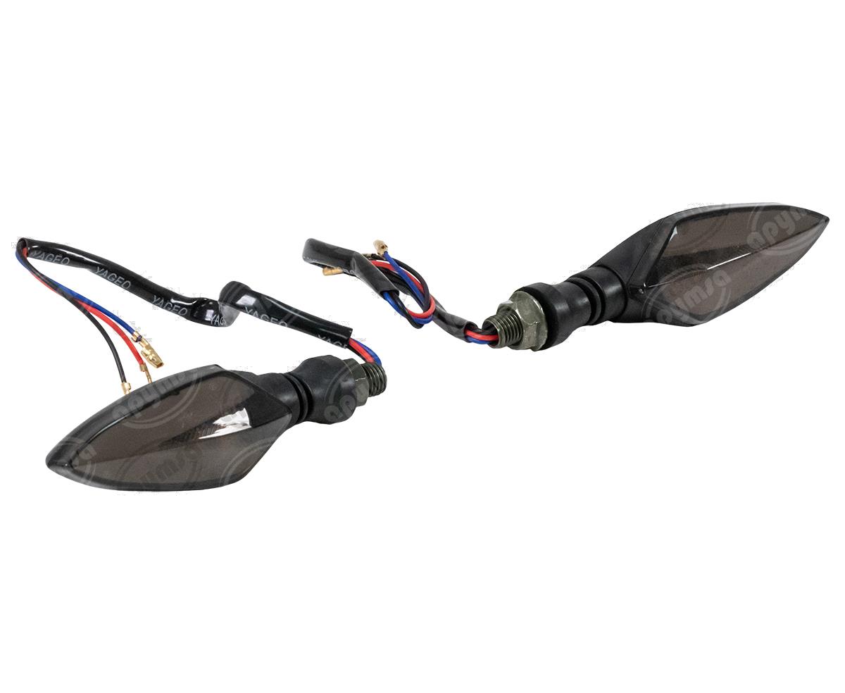 DIRECCIONAL LED MOTOCICLETA DELANTERA/TRASERA SETA AMBAR (JUEGO 2PZ) 12V VENDELL  P-35S 