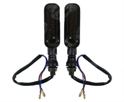 DIRECCIONAL LED MOTOCICLETA DELANTERA/TRASERA RECTANG. AMBAR-ROJO JUEGO 2 PZ VENDELL  P-36S R 