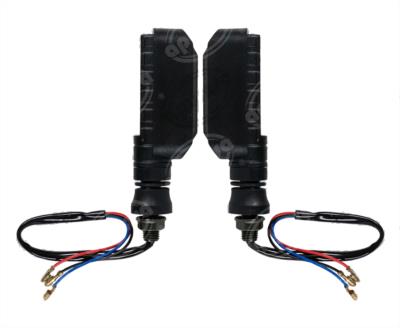 DIRECCIONAL LED MOTOCICLETA DELANTERA/TRASERA RECTANG. AMBAR-ROJO JUEGO 2 PZ VENDELL  P-36S R 