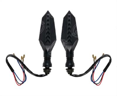 DIRECCIONAL LED MOTOCICLETA DELANTERA/TRASERA HARD  AMBAR-ROJO JUEGO 2 PZ 12V VENDELL P-43S R 