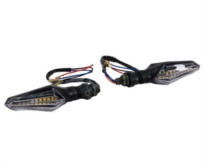 DIRECCIONAL LED MOTOCICLETA DELANTERA/TRASERA HARD AMBAR-BLANCO JUEGO 2 PZ 12V VENDELL  P-43S W 