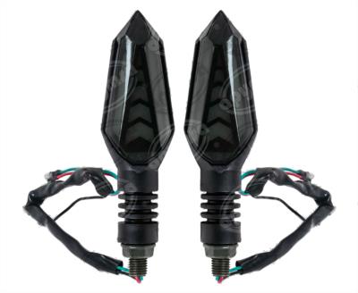 DIRECCIONAL LED MOTOCICLETA DELANTERA/TRASERA AVATAR AMBAR-ROJO JUEGO 2 PZ 12V VENDELL  P-45S R 