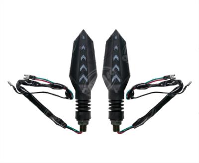 DIRECCIONAL LED MOTOCICLETA DELANTERA/TRASERA AVATAR AMBAR-ROJO JUEGO 2 PZ 12V VENDELL  P-45S R 