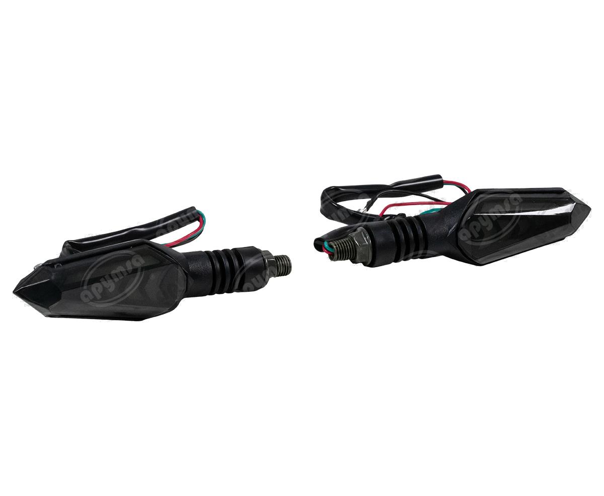 DIRECCIONAL LED MOTOCICLETA DELANTERA/TRASERA AVATAR   AMBAR-AZUL (JUEGO 2 PZ) VENDELL P-45S B 