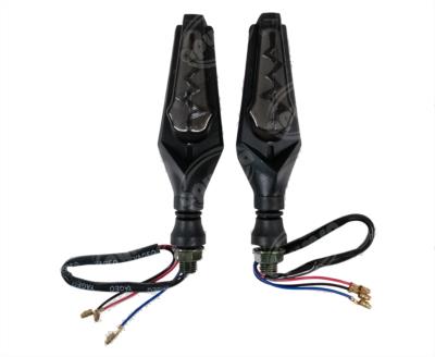 DIRECCIONAL LED MOTOCICLETA DELANTERA/TRASERA PULSO AMBAR-ROJO JUEGO 2 PZ 12V VENDELL  P-47S R 