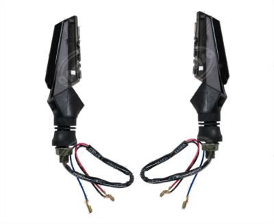 DIRECCIONAL LED MOTOCICLETA DELANTERA/TRASERA PULSO AMBAR-ROJO JUEGO 2 PZ 12V VENDELL  P-47S R 