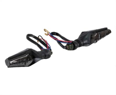 DIRECCIONAL LED MOTOCICLETA DELANTERA/TRASERA PULSO   AMBAR-AZUL JUEGO 2PZ 12V VENDELL P-47S B 