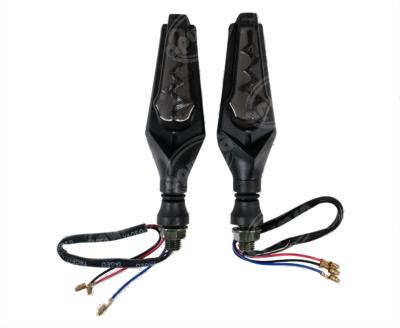 DIRECCIONAL LED MOTOCICLETA DELANTERA/TRASERA PULSO   AMBAR-AZUL JUEGO 2PZ 12V VENDELL P-47S B 