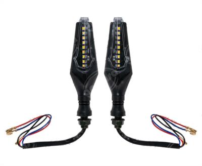 DIRECCIONAL LED MOTOCICLETA DELANTERA/TRASERA NAVAJA (JUEGO 2 PZAS) 12V VENDELL P-61 