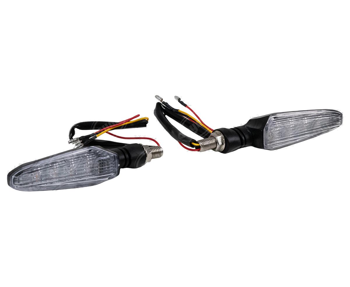 DIRECCIONAL LED MOTOCICLETA DELANTERA/TRASERA PULSO LED (JUEGO 2 PZAS) 12V VENDELL P-21 