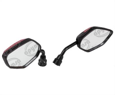 ESPEJO MOTOCICLETA LLAMAS NEGRO/ROJO VENDELL H2694 