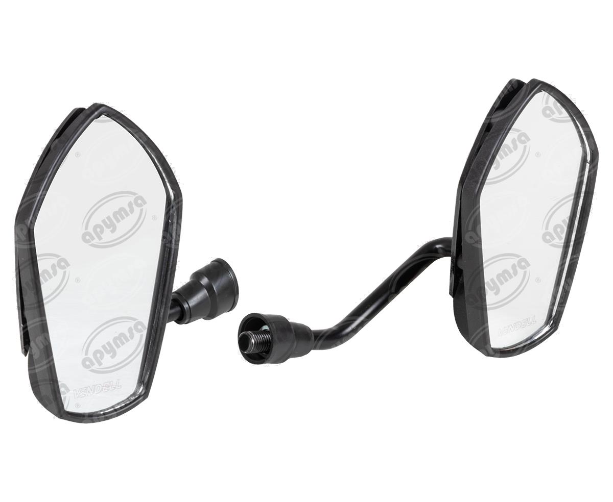 ESPEJO MOTOCICLETA METÁLICO NEGRO VENDELL H2655-9 