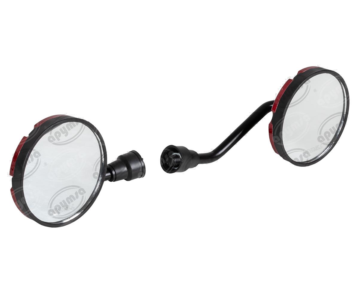 ESPEJO MOTOCICLETA CONTORNO ROJO VENDELL H2915 