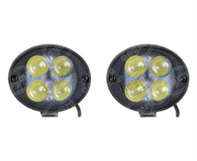 FARO AUXILIAR LED MOTOCICLETA 4 LEDS, LUZ NORMAL Y DESTELLO, 12V (JUEGO 2 PZAS) VENDELL J6041090302 